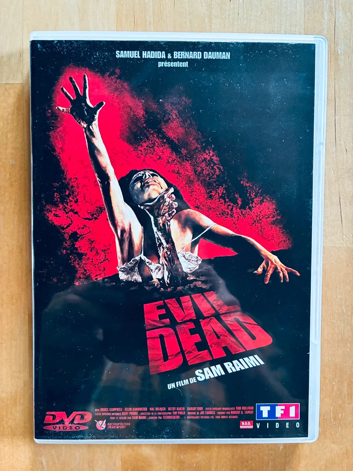 DVD Evil Dead de Sam Raimi.